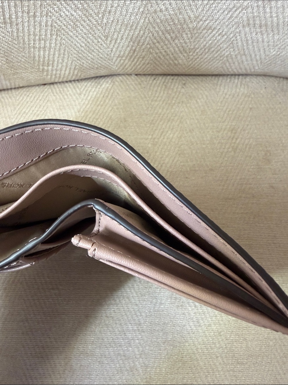 Michael Kors Blush Signature Compact Wallet with Gold Logo - Picture 9 of 9